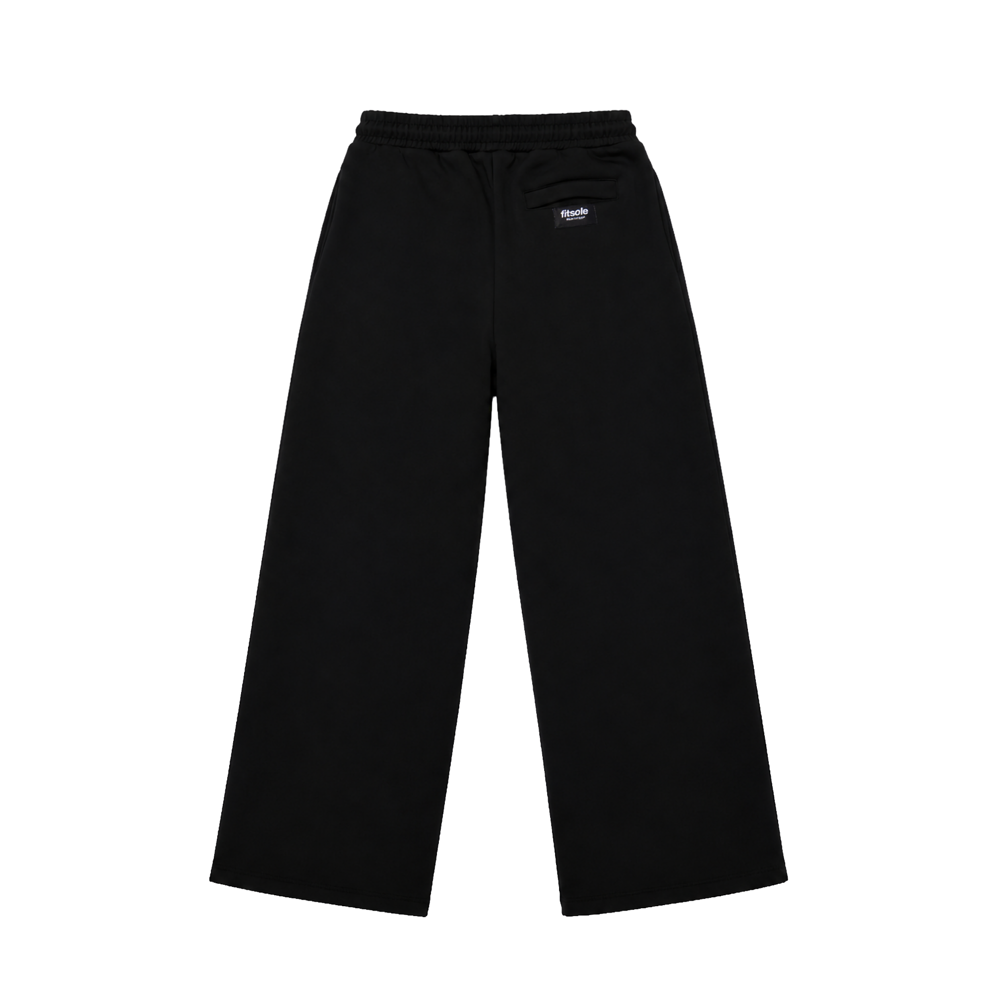 Fitsole Pleated Black Pants