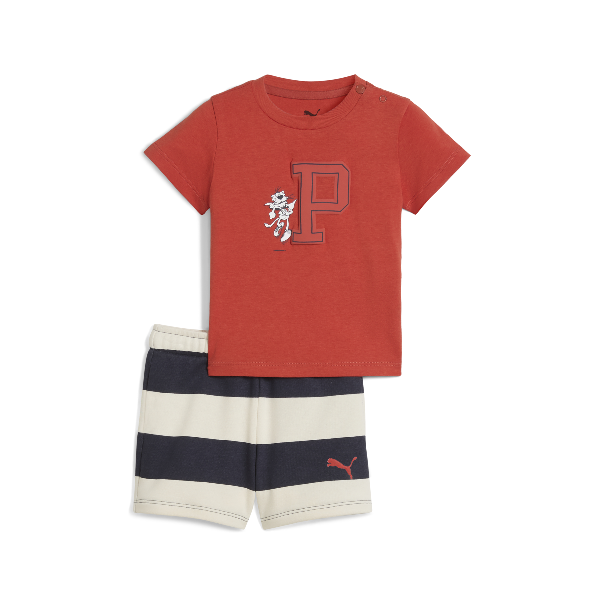 Minicats Super Puma Tee And Shorts Set Inf