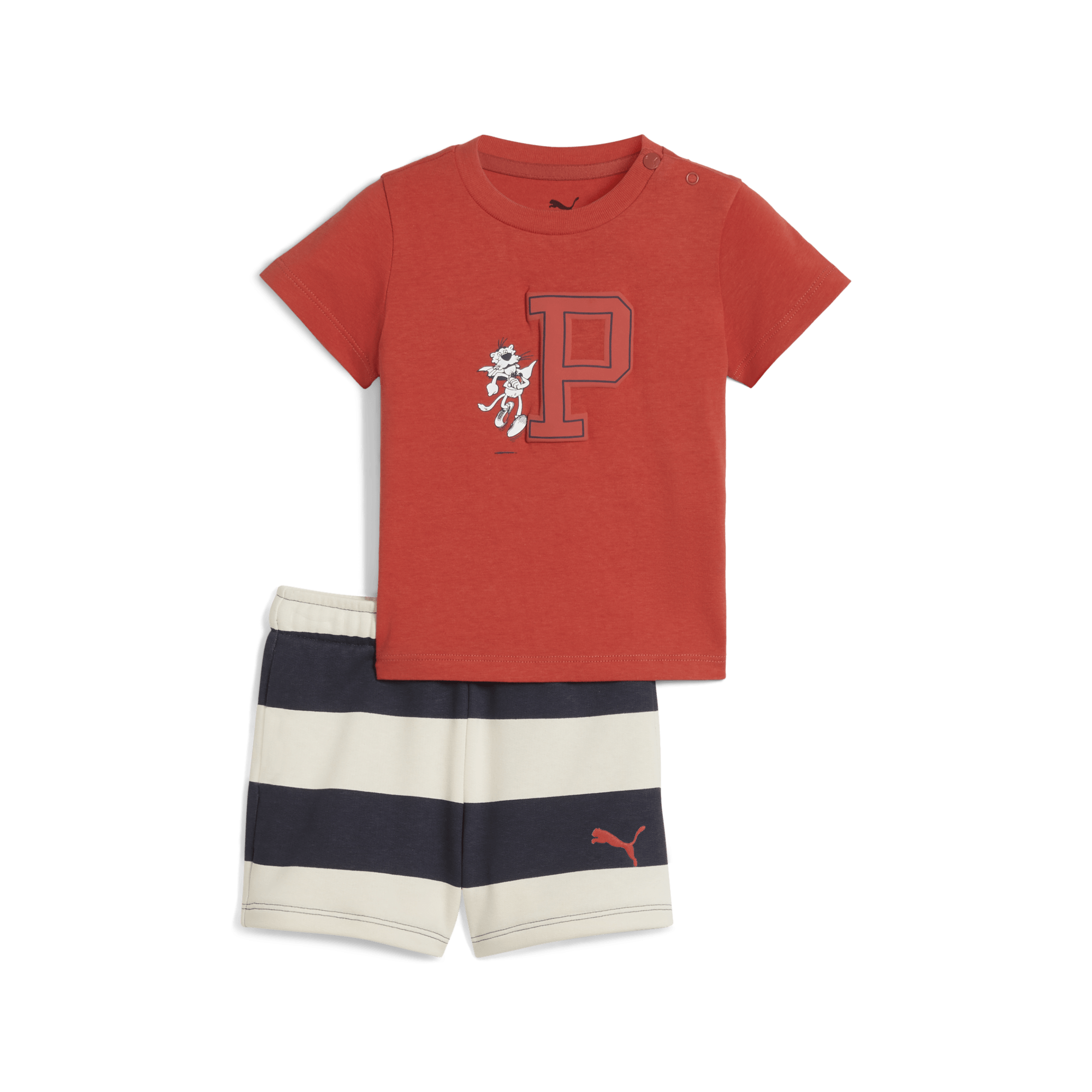 Minicats Super Puma Tee And Shorts Set Inf