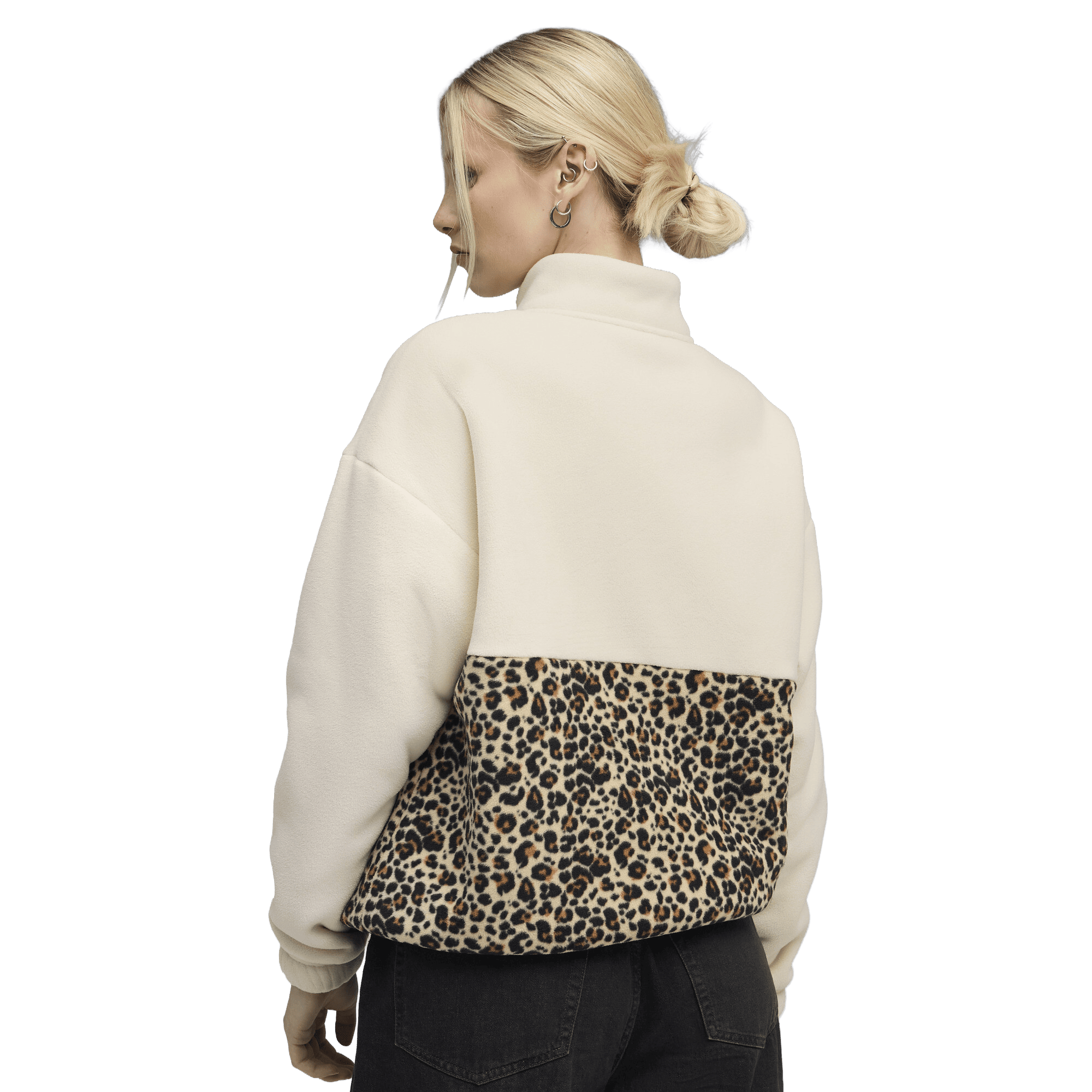 Essentials Animal Print Relaxed Crew