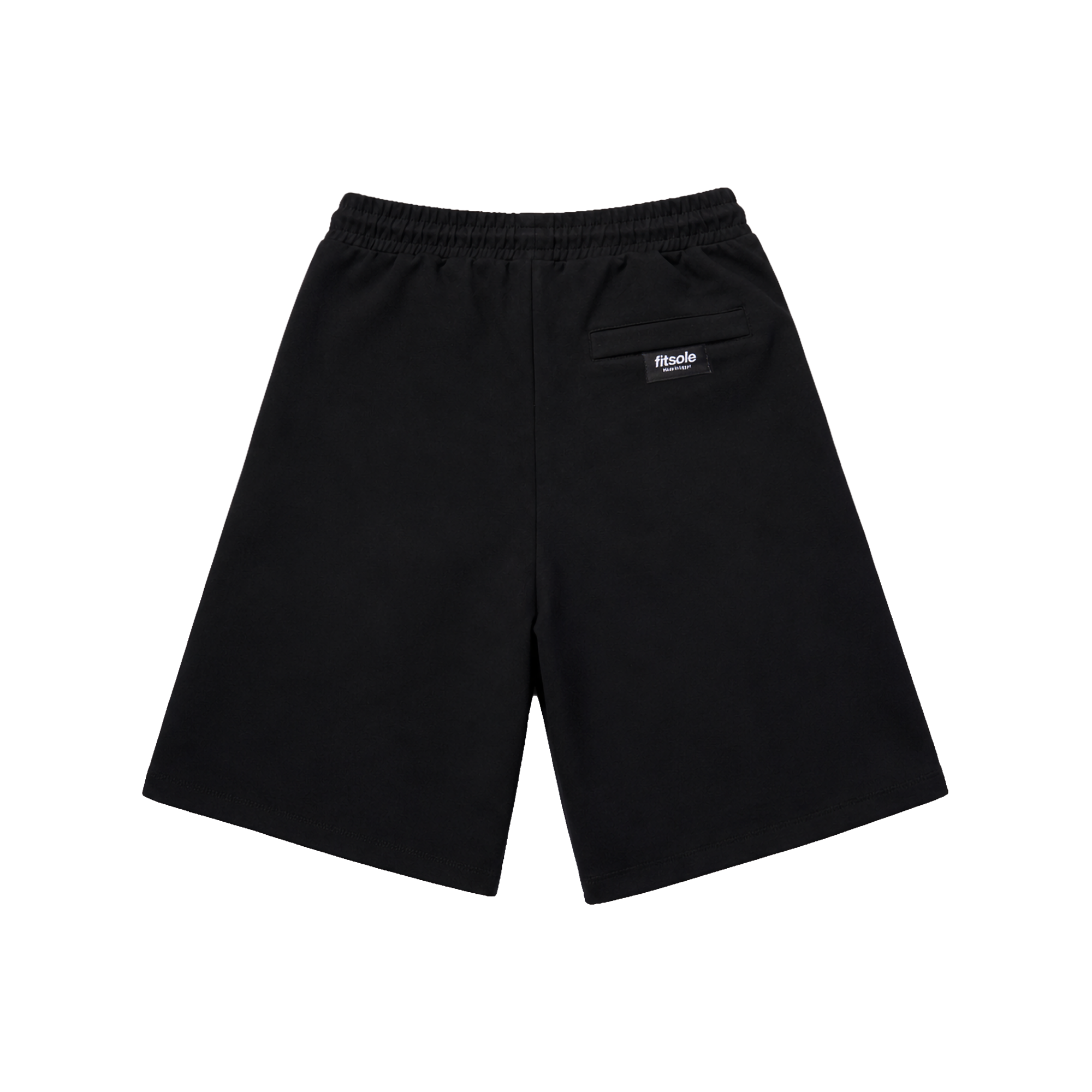 Fitsole Plaated black Shorts|