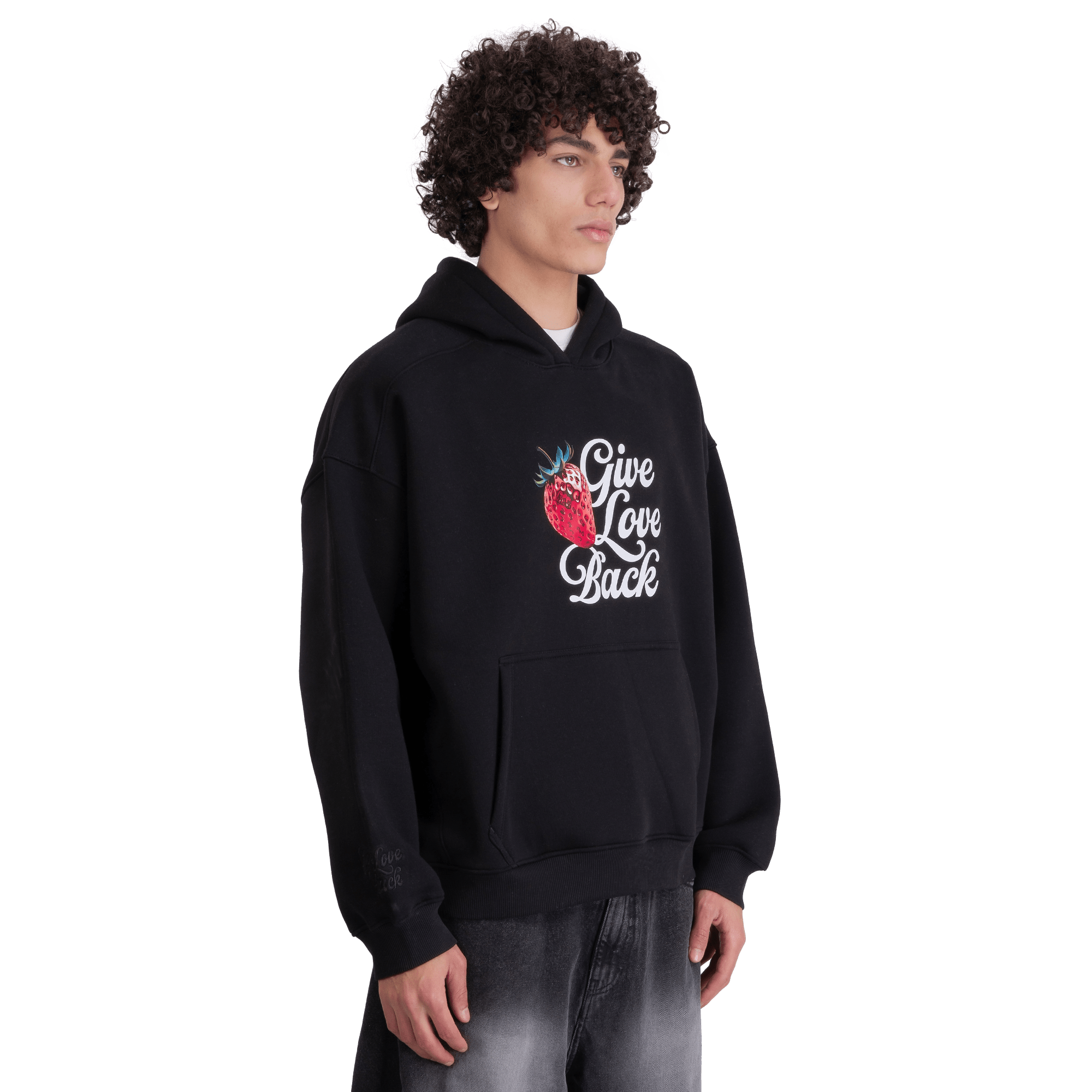Give Love Back Black Hoodie