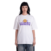Lakers Front Print White Tee