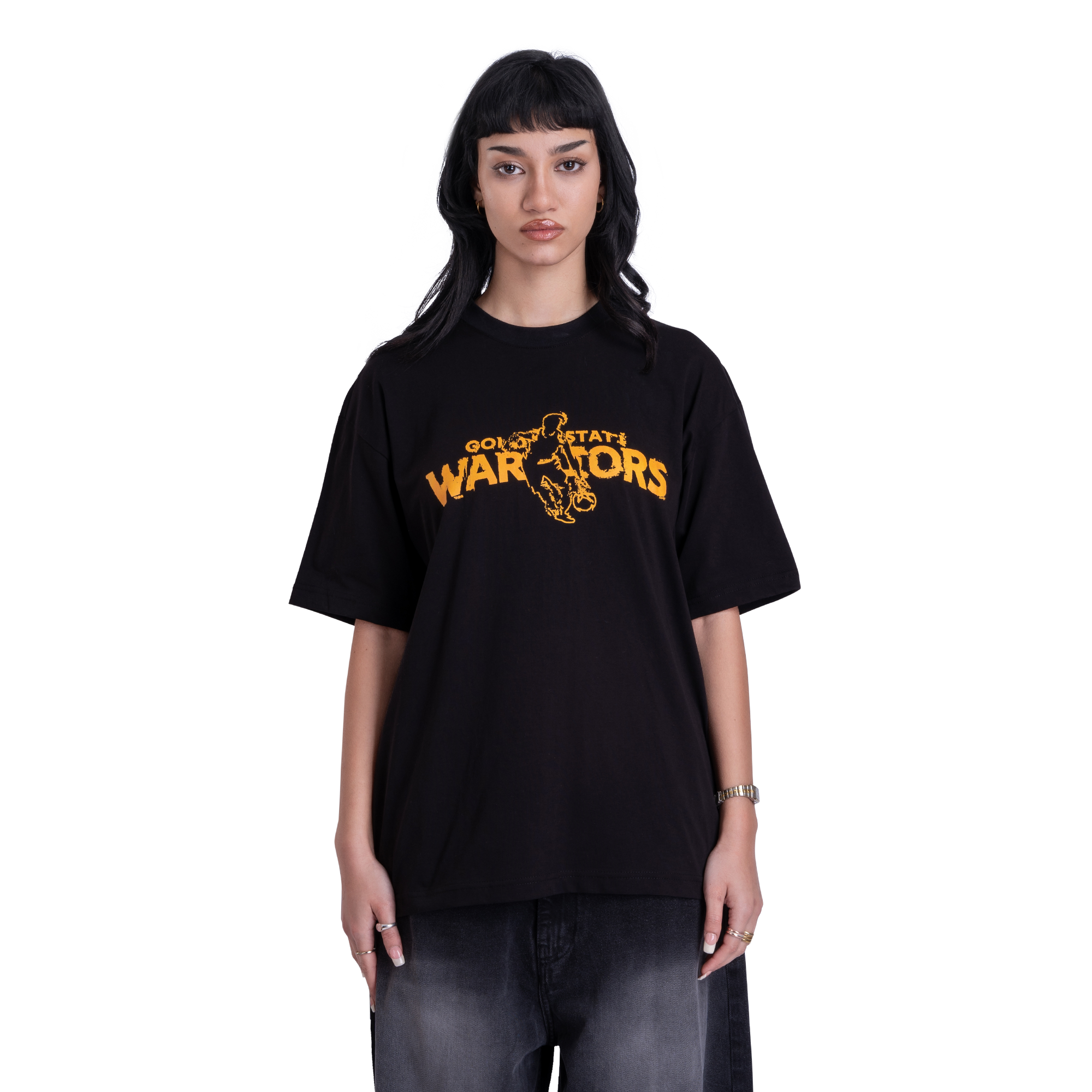 GSW002 Front Printed Black Tee