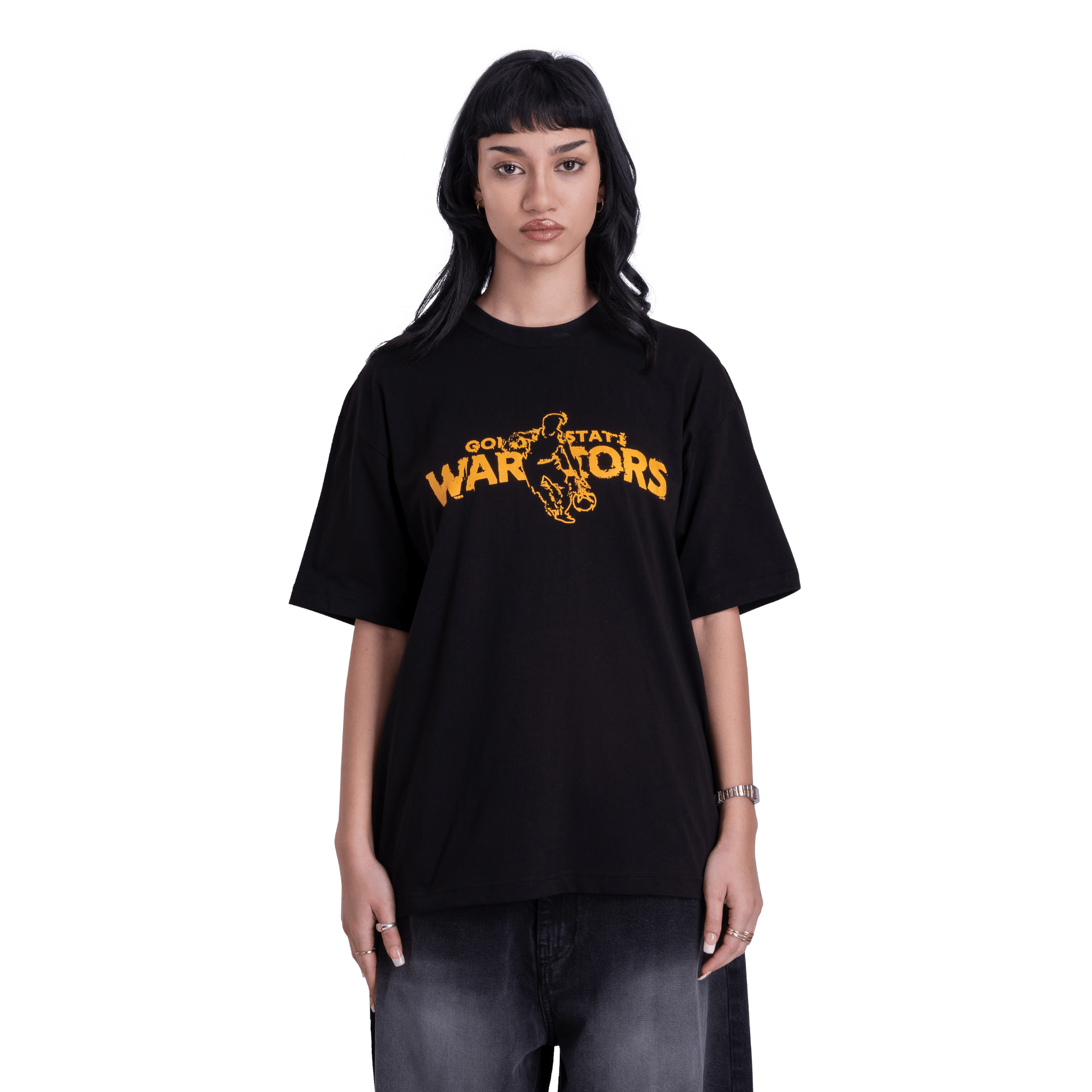 GSW002 Front Printed Black Tee