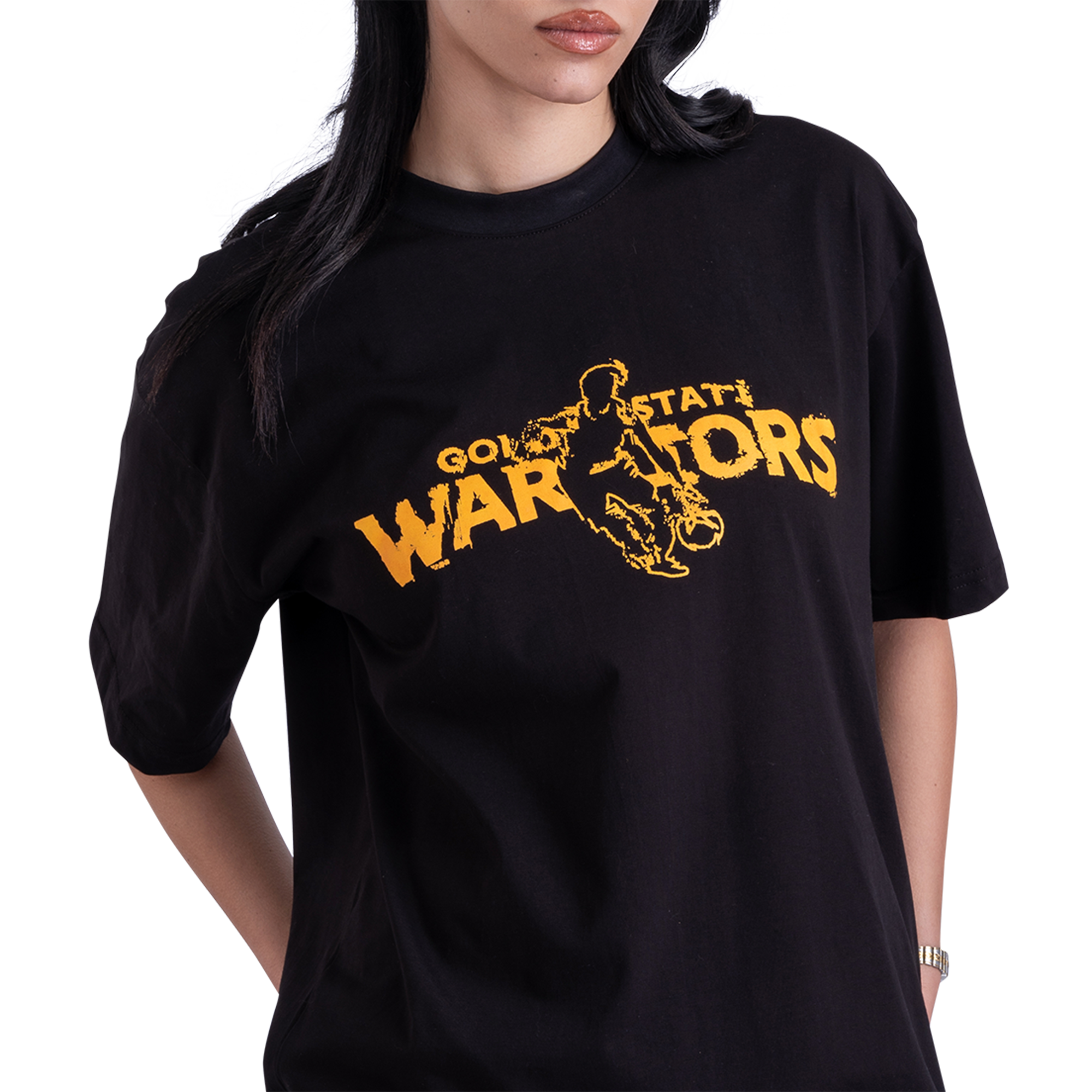GSW002 Front Printed Black Tee