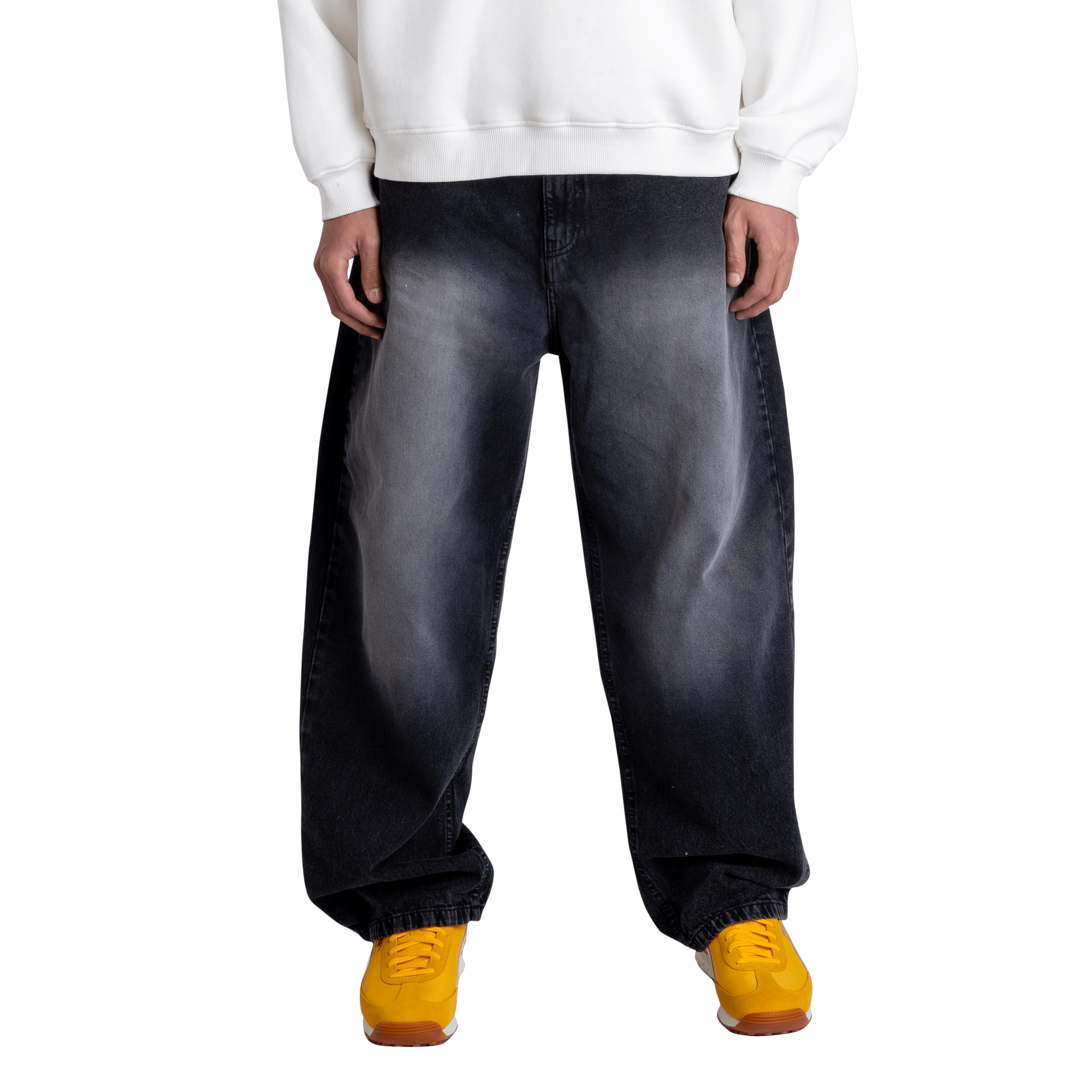 Fitsole Stone Wash Black Pants