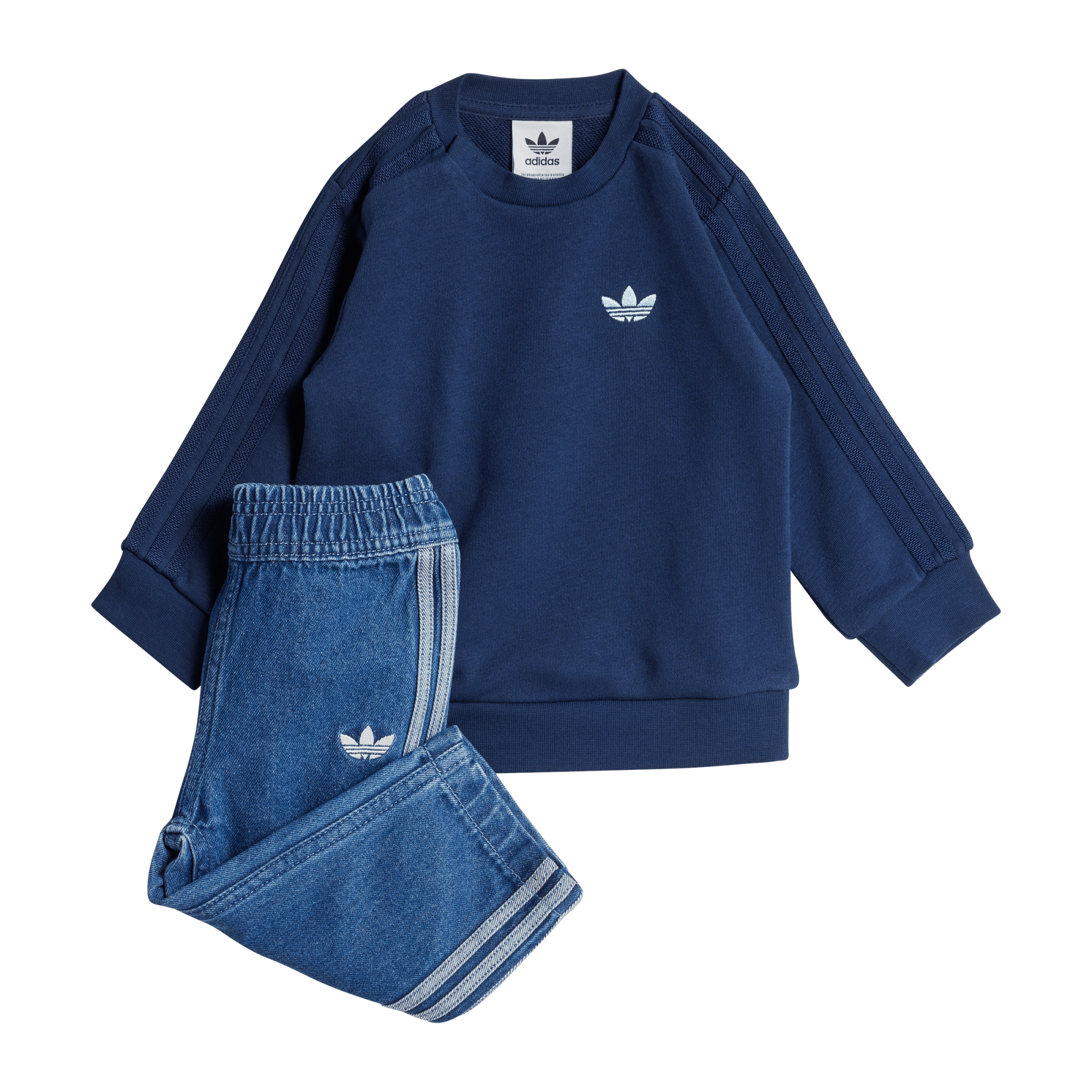 DENIM CREW SET