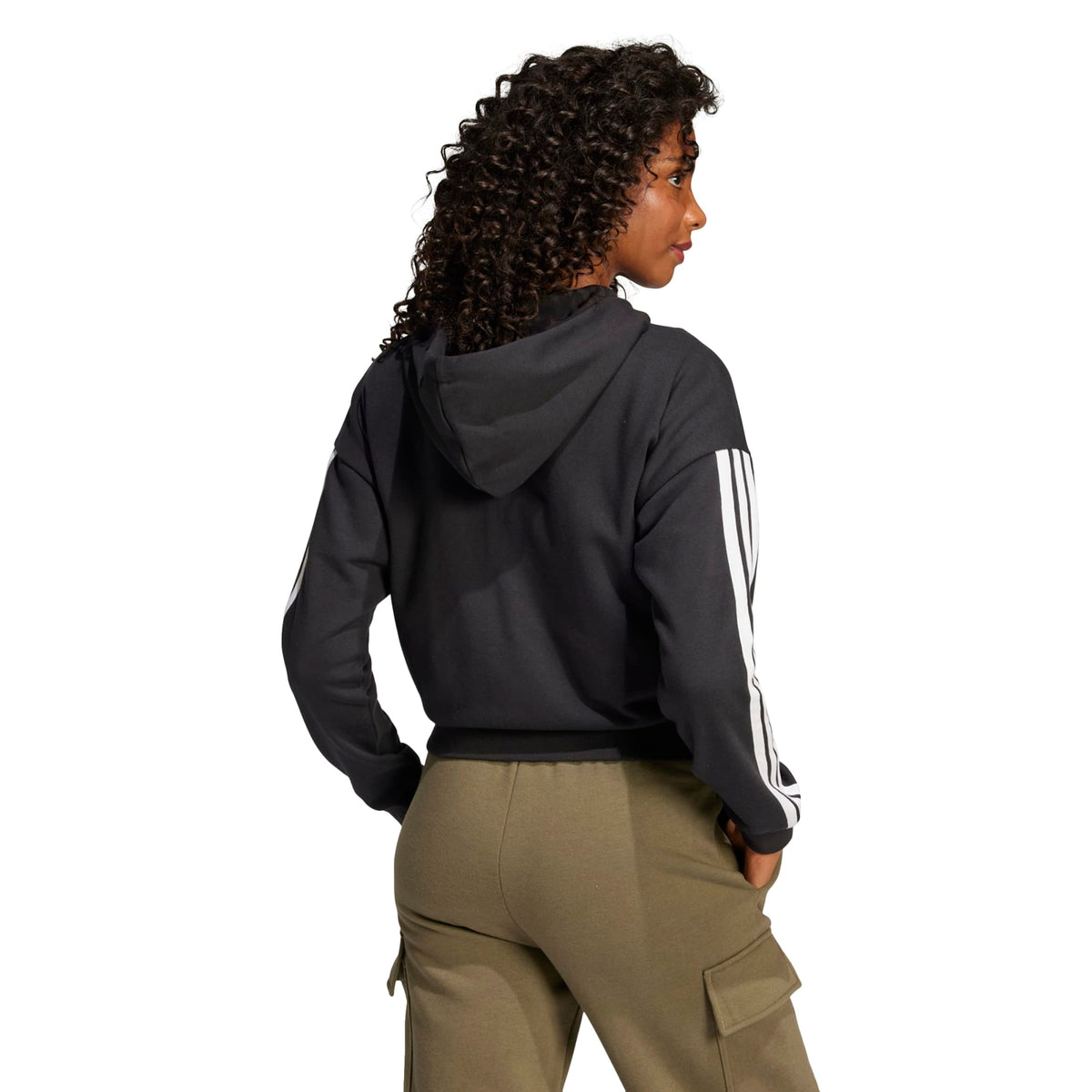 Essentials 3-Stripes French Terry Full-Zip Hoodie