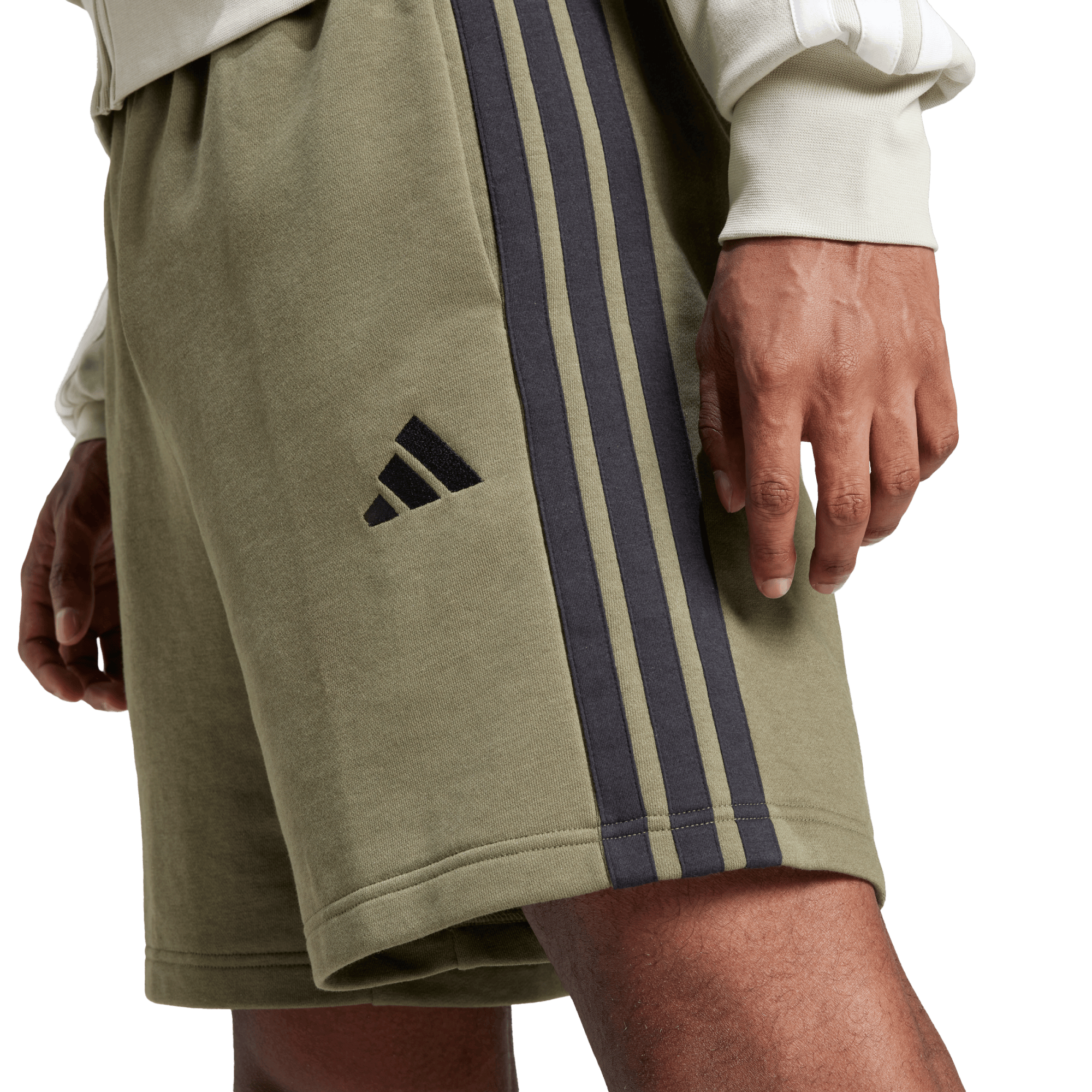 ESSENTIALS THREE STRIPES FRENCH TERRY SHORTS