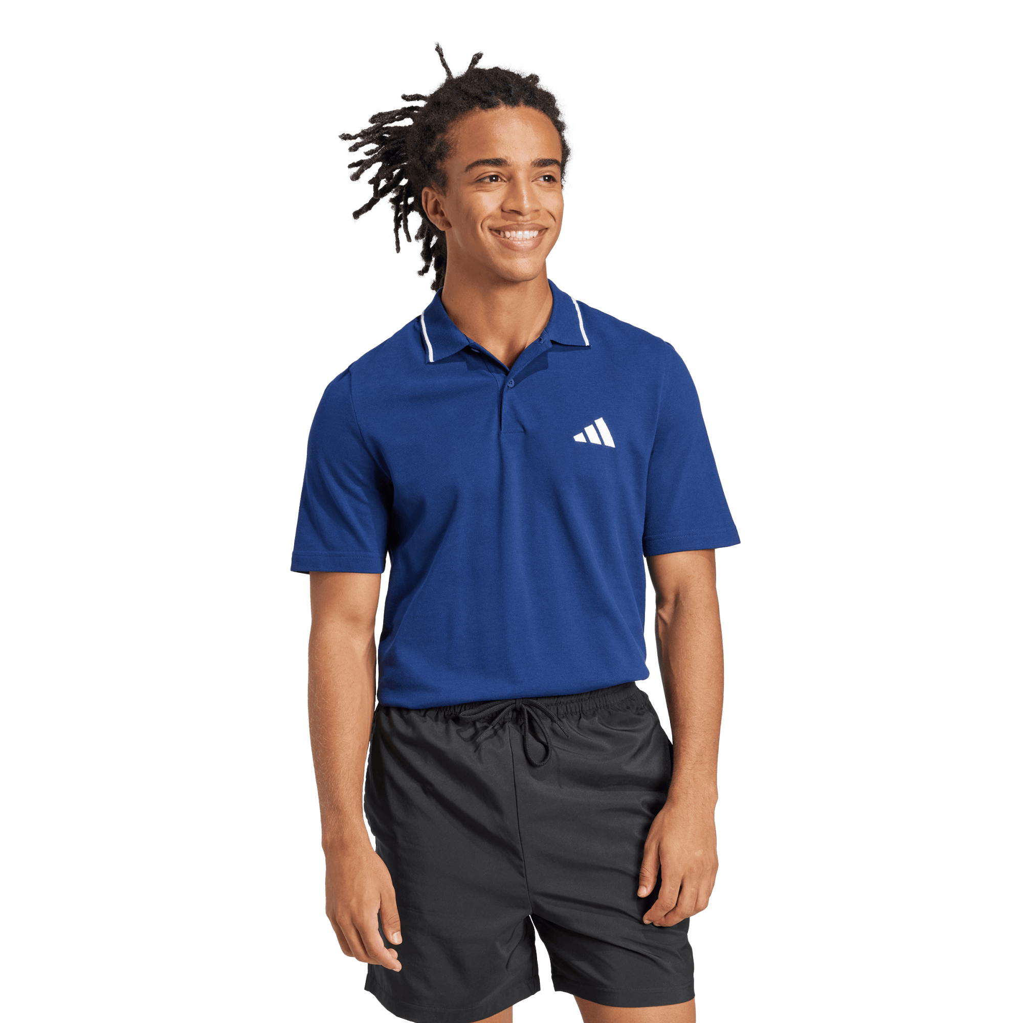 ESSENTIALS SMALL LOGO PIQUE POLO SHIRT