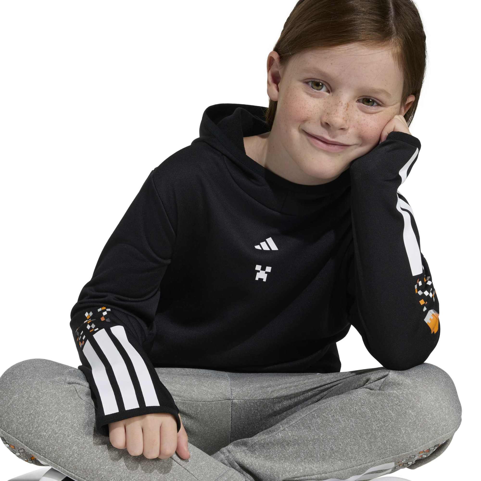 ADIDAS MINECRAFT TRAINING 3 STRIPES HOODIE