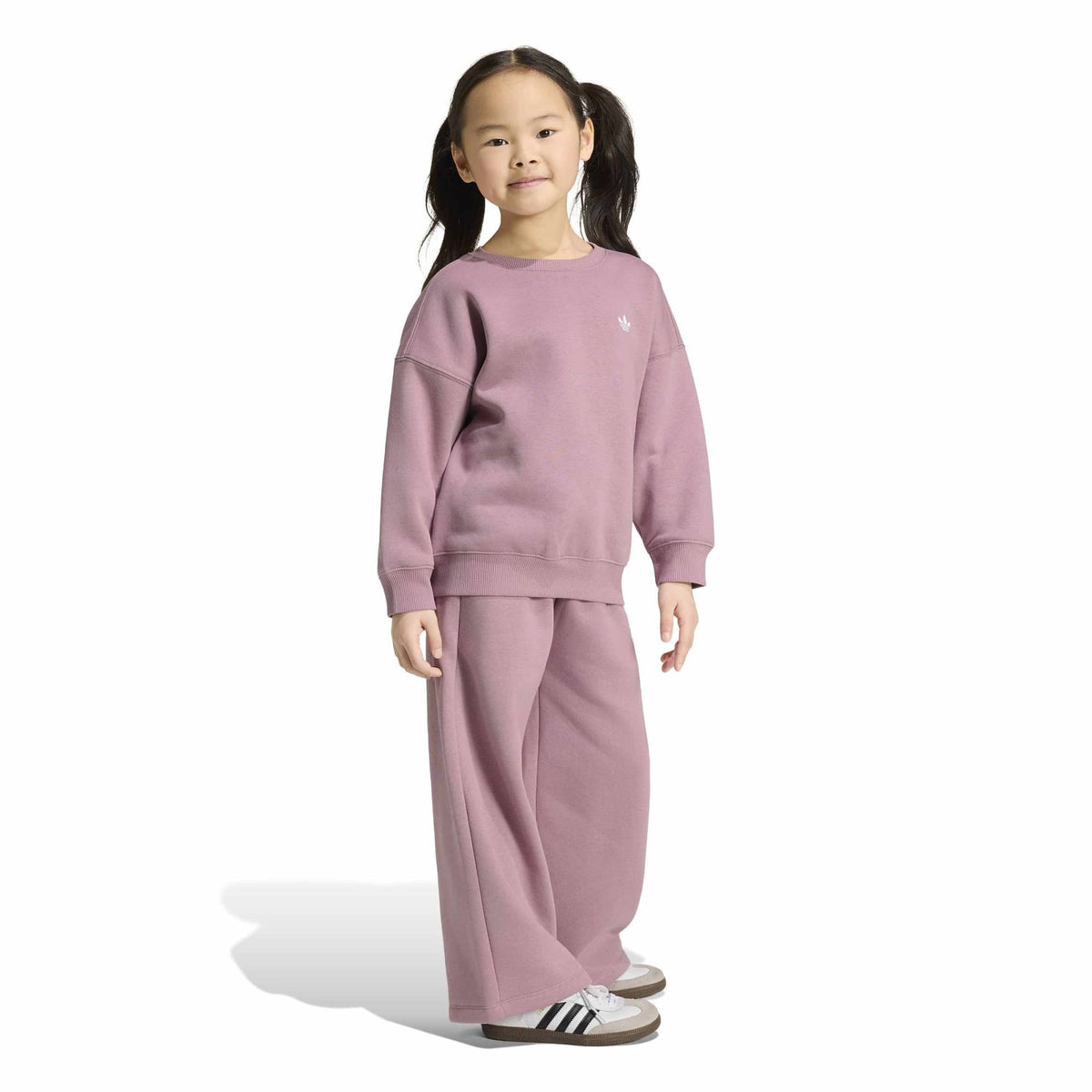LOOSE CREW Top & WIDE LEG PANTS SET
