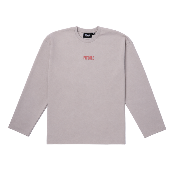 Fitsole Light Grey Long Sleeve Tee