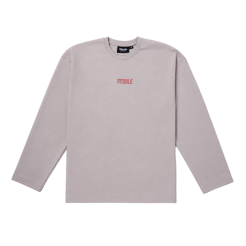 Fitsole Light Grey Long Sleeve Tee
