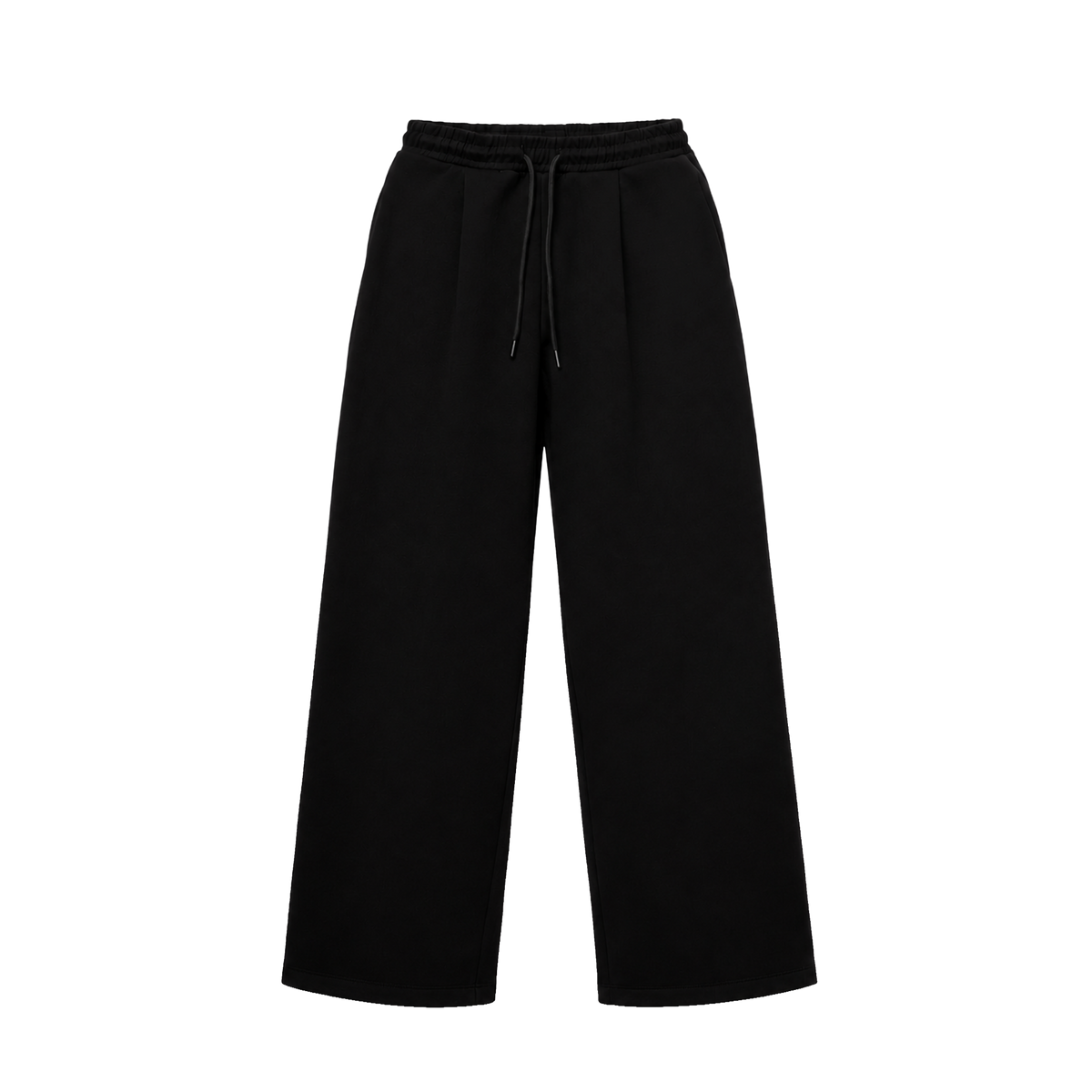 Fitsole Pleated Black Pants