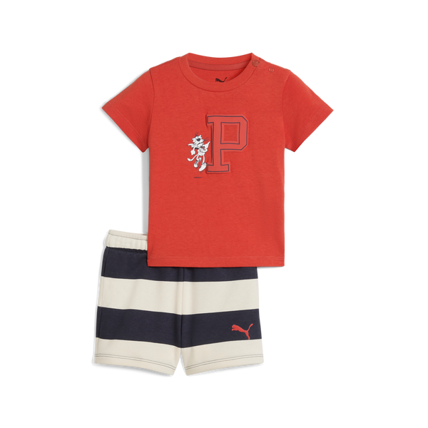 Minicats Super Puma Tee And Shorts Set Inf