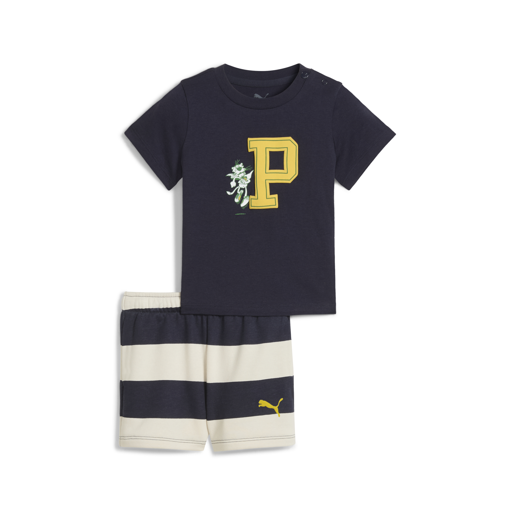 Minicats Super Puma Tee And Shorts Set Inf