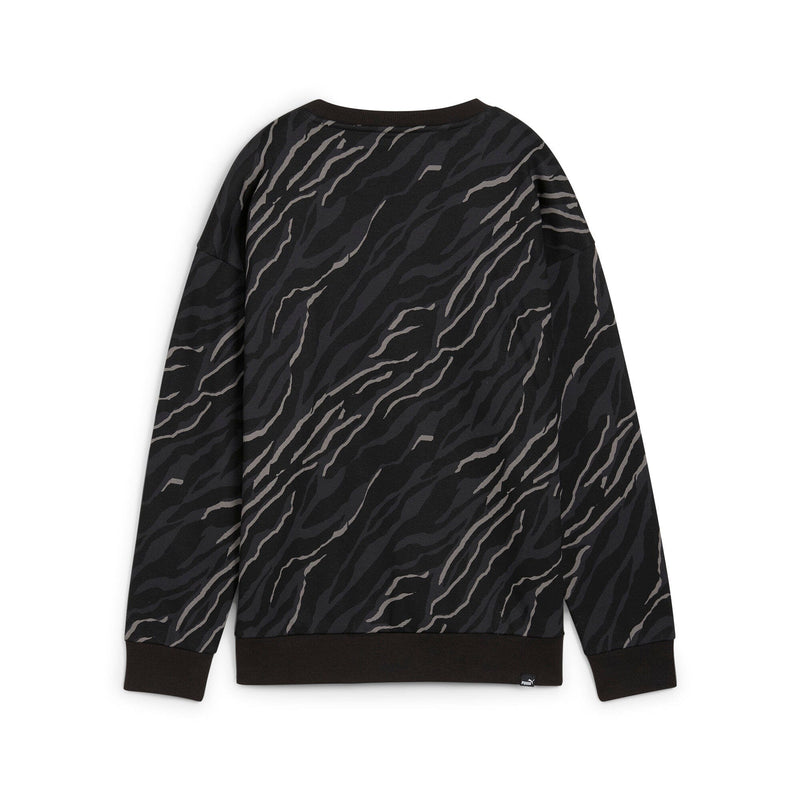 Puma Essentials+ Animal AOP Fleece Crew Sweatshirt