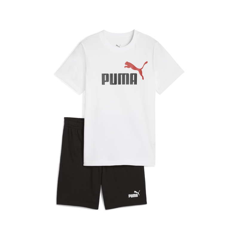 Puma Essentials 2 Color No. 1 Logo Tee and Shorts Set – Kids