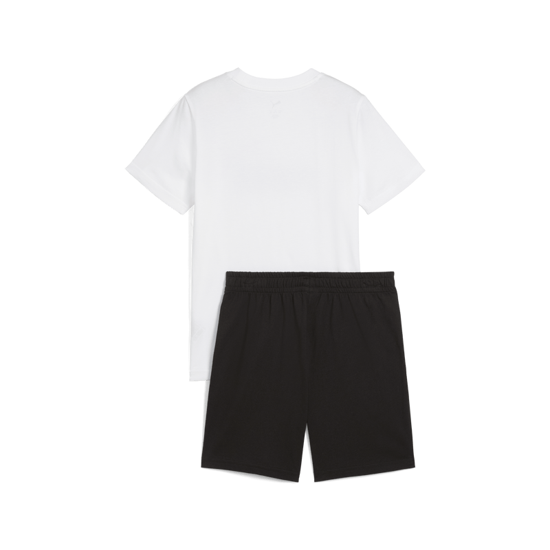 Puma Essentials 2 Color No. 1 Logo Tee and Shorts Set – Kids