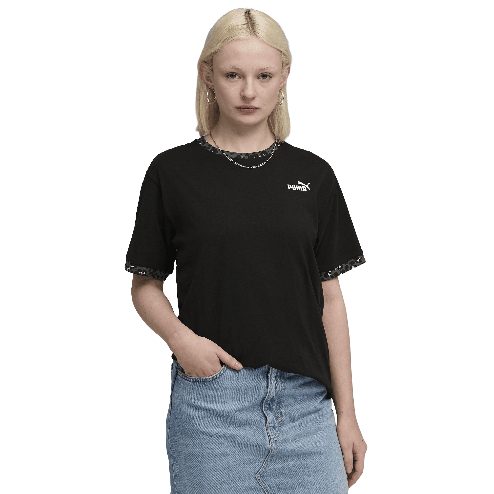 Essentials Animal Print Relaxed Tee