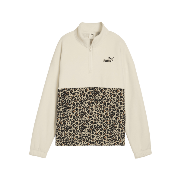Essentials Animal Print Relaxed Crew