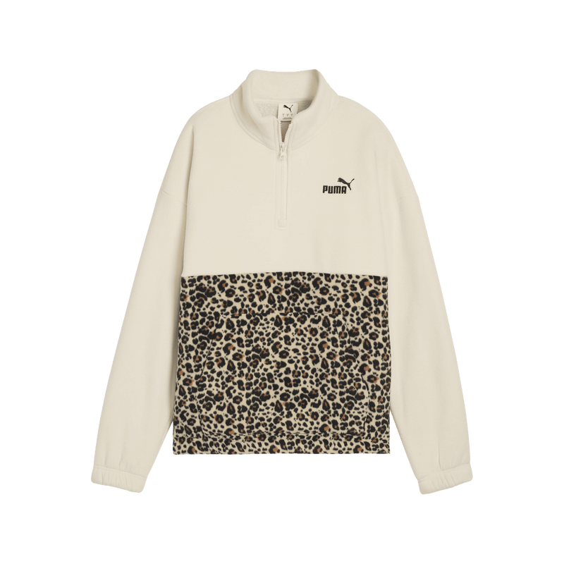 Essentials Animal Print Relaxed Crew