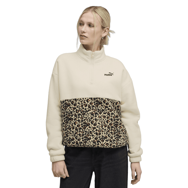 Essentials Animal Print Relaxed Crew