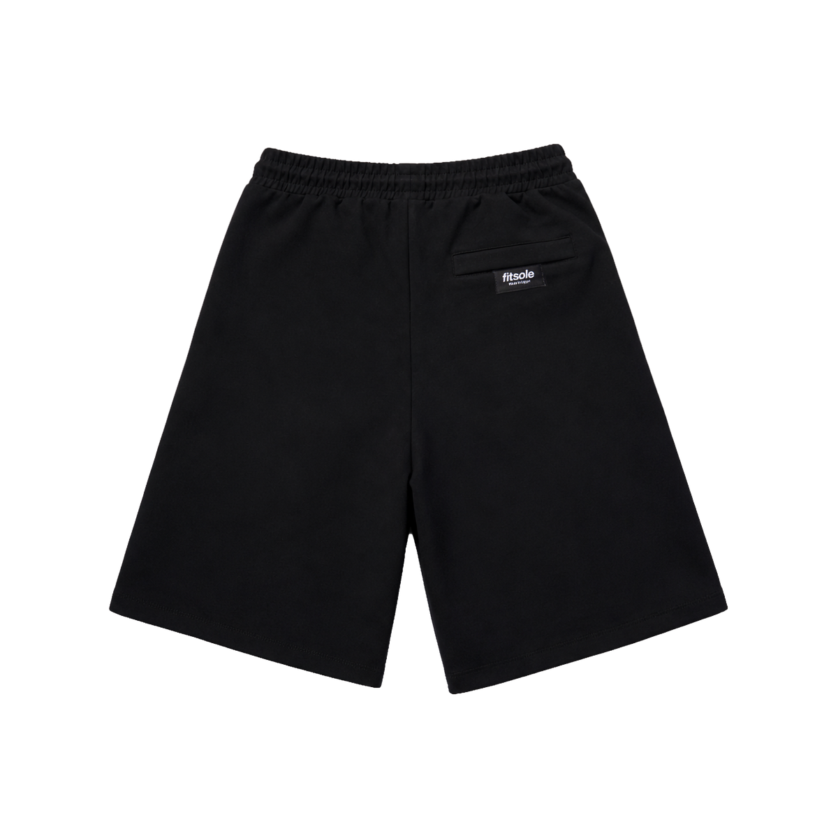 Fitsole Plaated black Shorts|