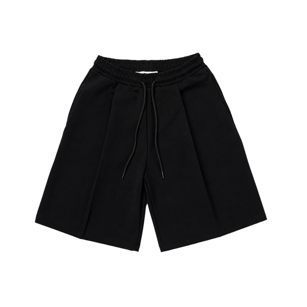 Fitsole Plaated black Shorts|
