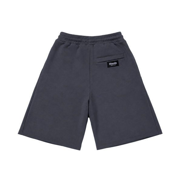 Fitsole Pleated Dark Grey Shorts
