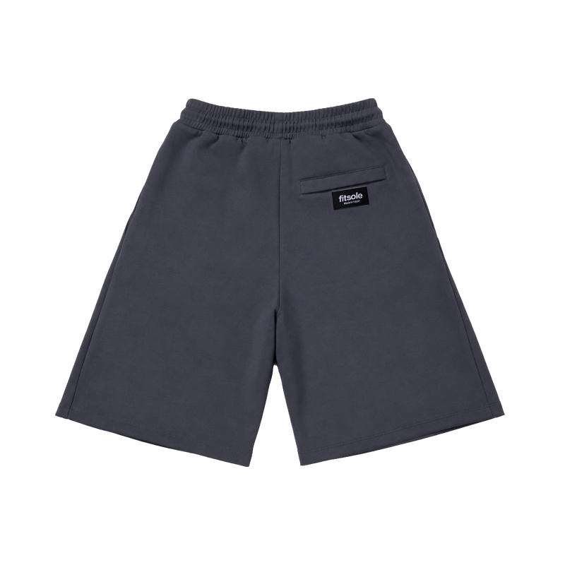 Fitsole Pleated Dark Grey Shorts