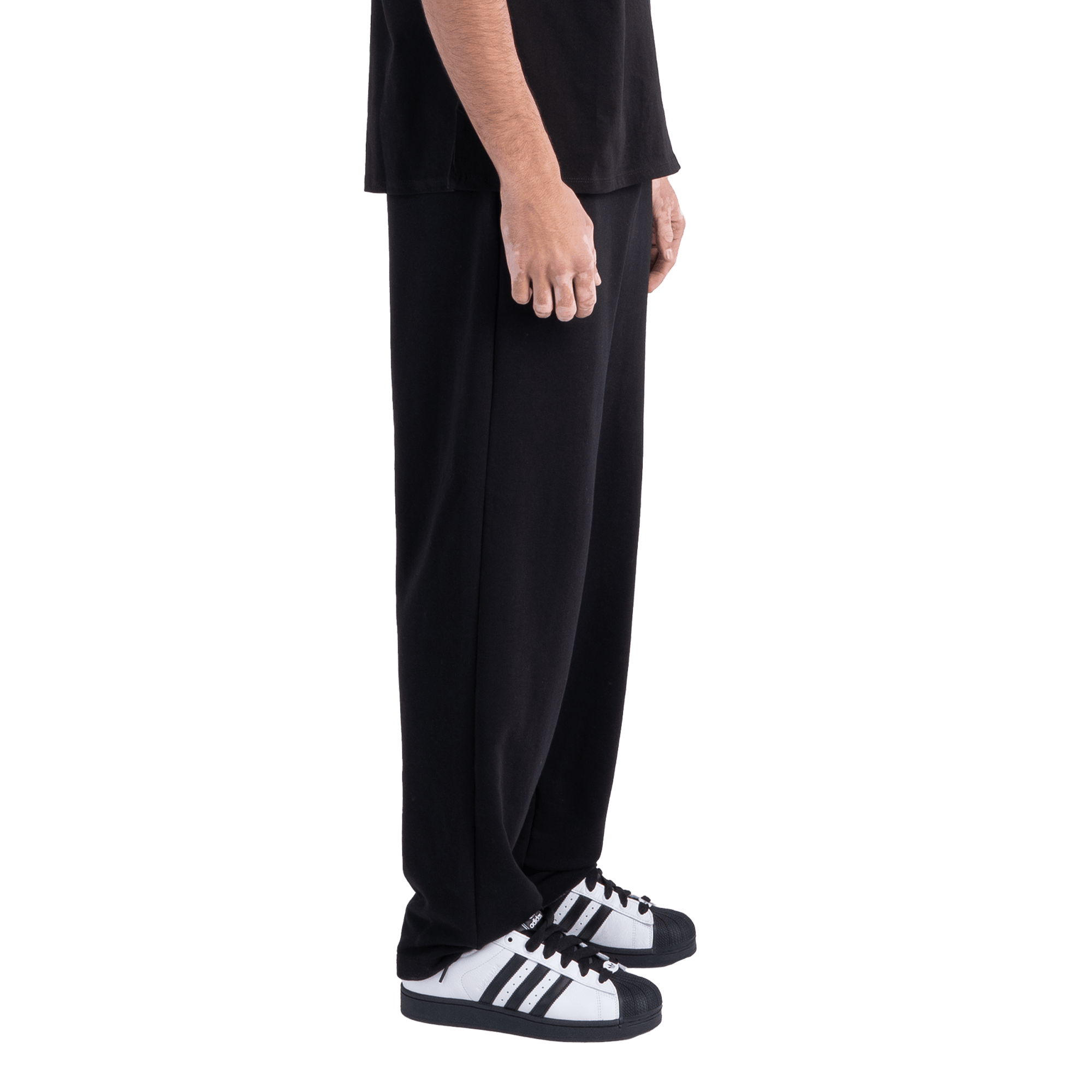 Fitsole Black Wide Leg Sweatpants