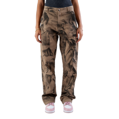 Fitsole Grungy Tie-Die Black Pants