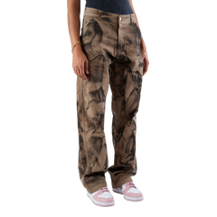 Fitsole Grungy Tie-Die Black Pants