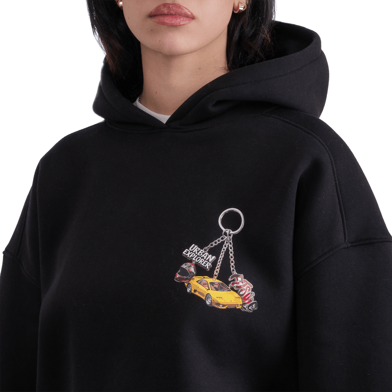 Fitsole Key Chain Black Hoodie