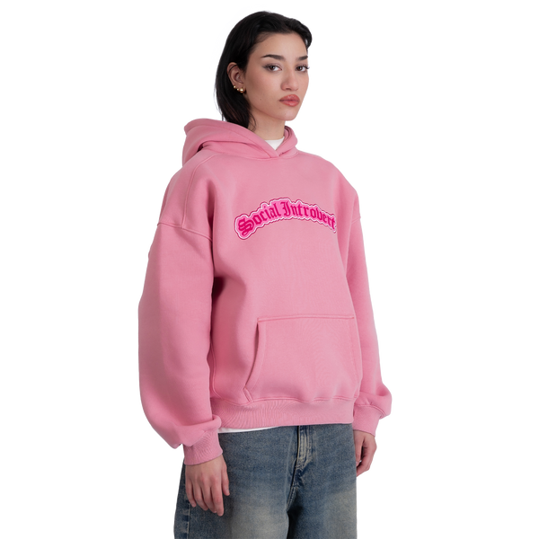 Pink Social introvert Hoodie