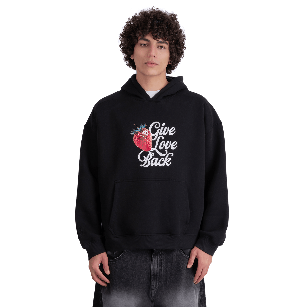 Give Love Back Black Hoodie