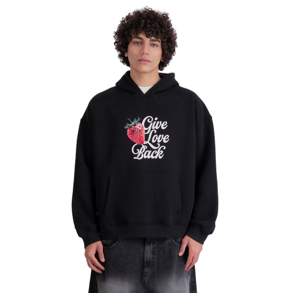 Give Love Back Black Hoodie