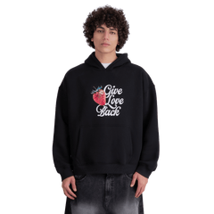 Give Love Back Black Hoodie