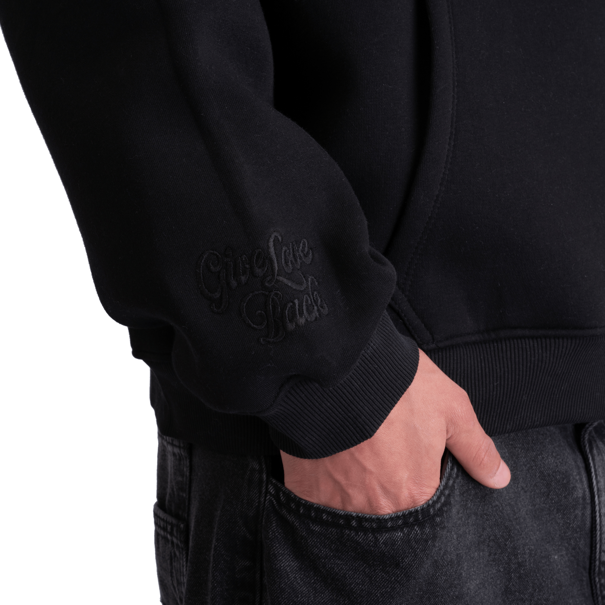 Give Love Back Black Hoodie