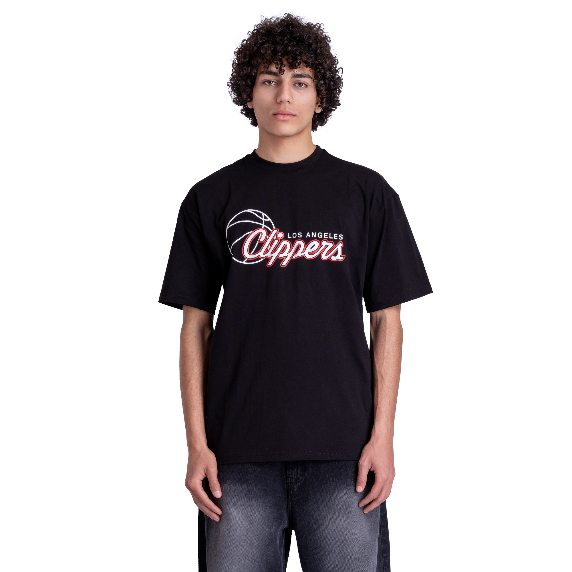 Clippers  Front Printed Black Tee