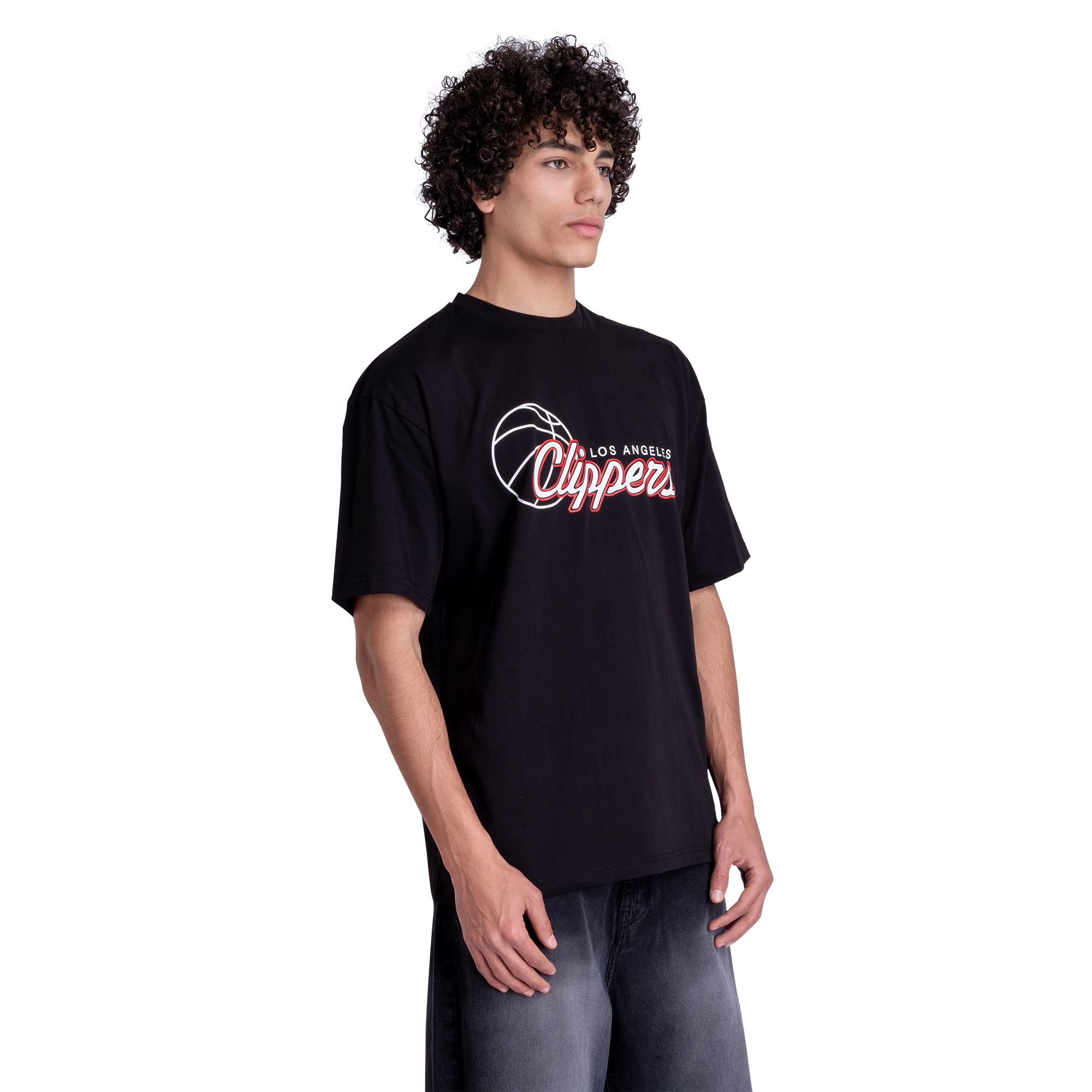 Clippers  Front Printed Black Tee