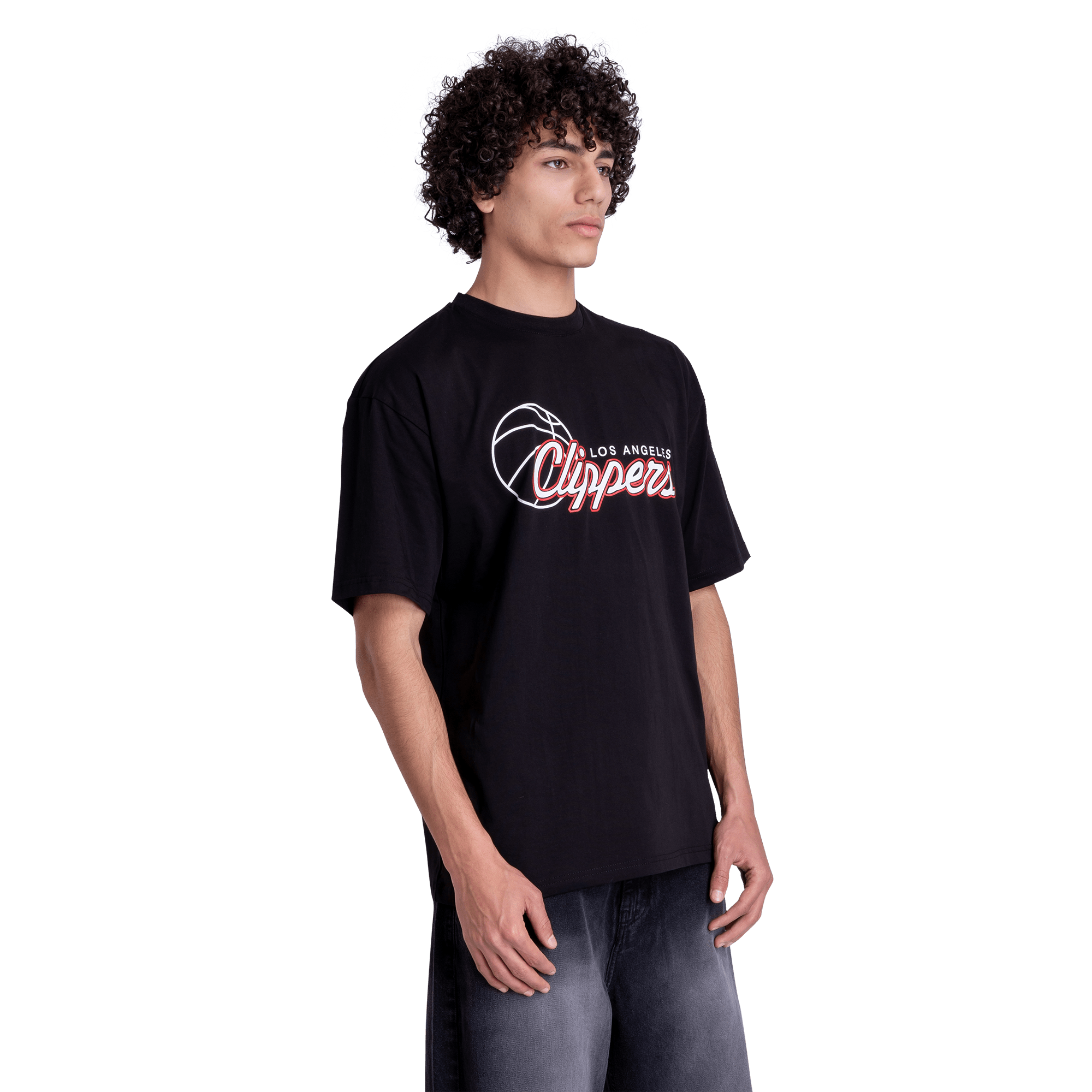 Clippers  Front Printed Black Tee