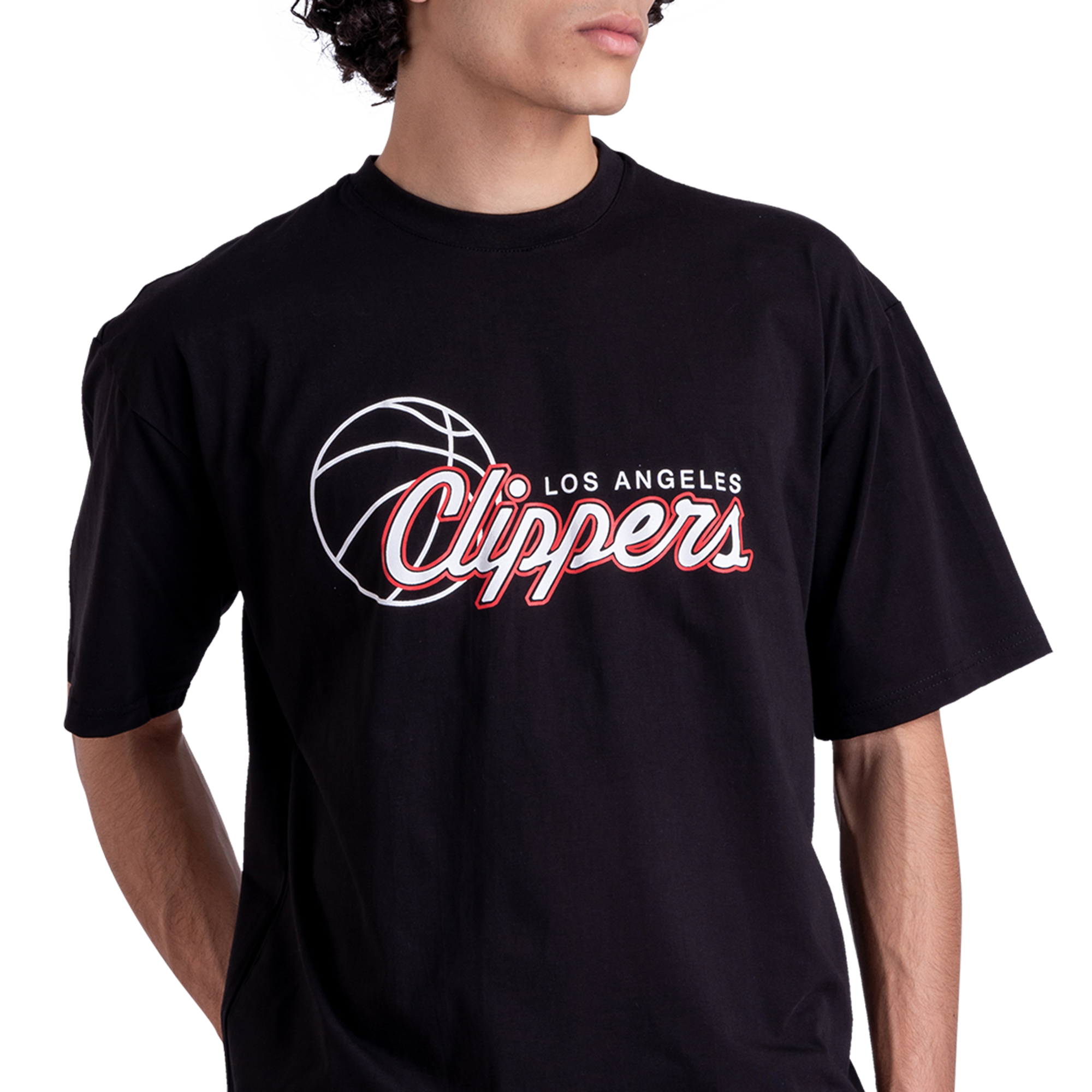 Clippers  Front Printed Black Tee