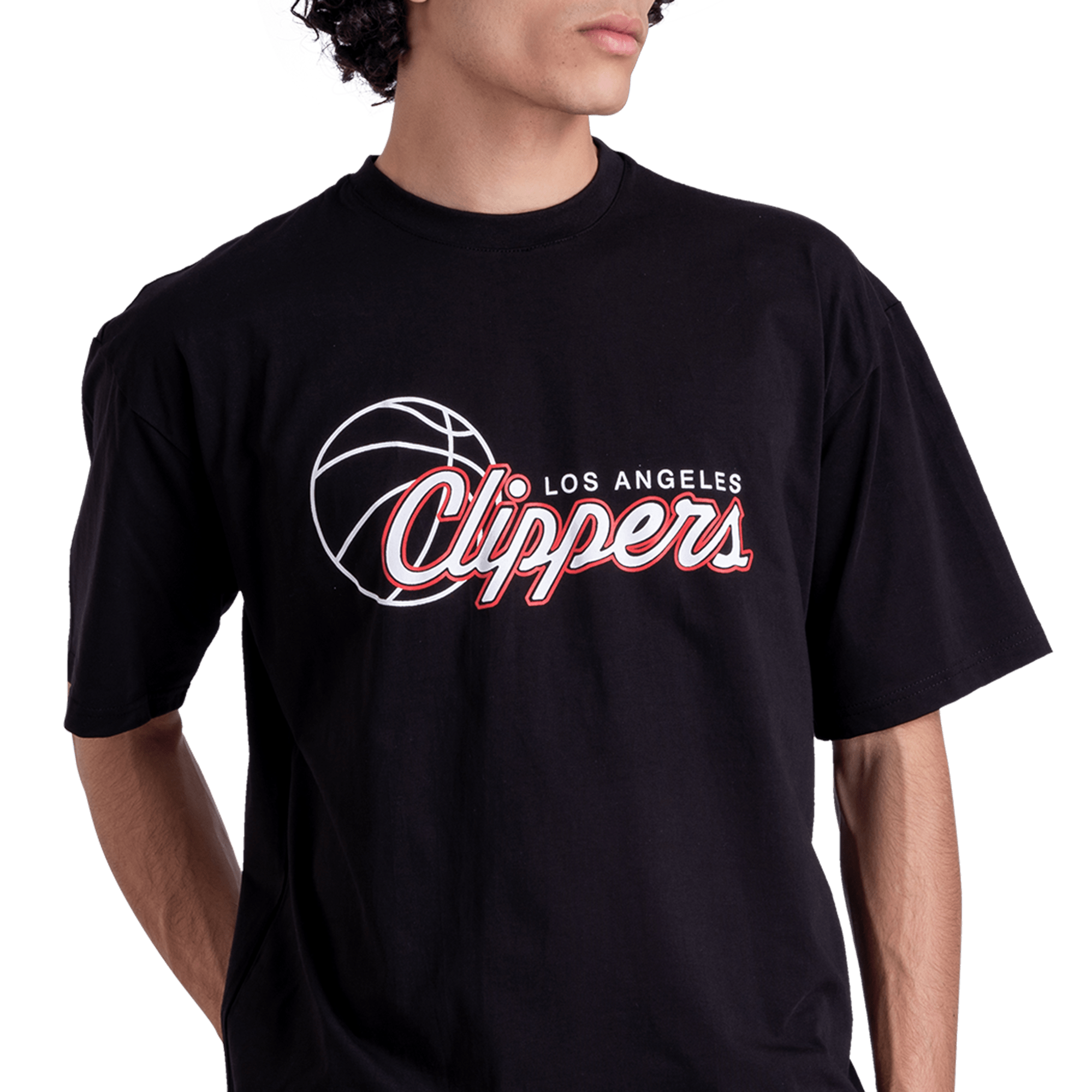 Clippers  Front Printed Black Tee