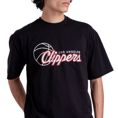 Clippers  Front Printed Black Tee