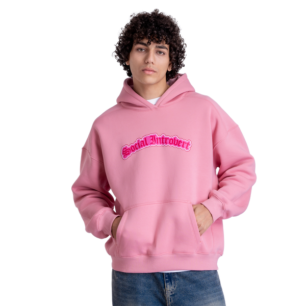 Pink Social introvert Hoodie