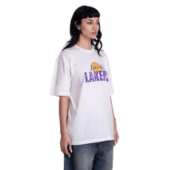 Lakers Front Print White Tee
